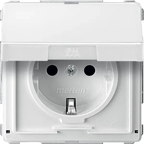 Schneider Electric - MTN2310-7219 - Merten Aqua Side-e. S.O w/sht&lid Plr Wh - 1