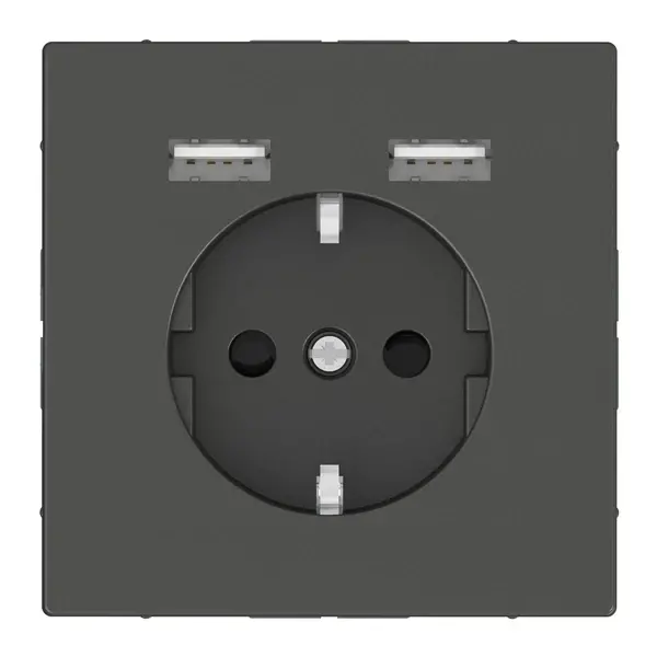 Schneider Electric - MTN2366-6034 - Mrtn DLife Side-e. SO w/sht&USB 2.4A Ant - 1