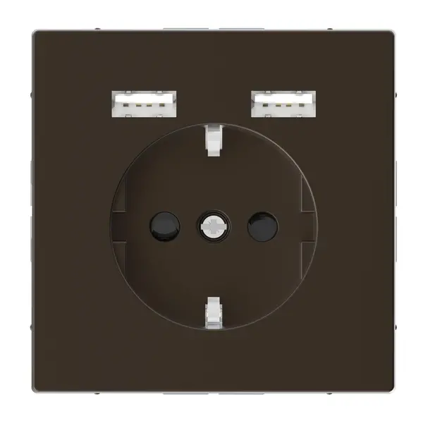 Schneider Electric - MTN2366-6052 - Schuko SO with USB charger TP mom SDsg - 1