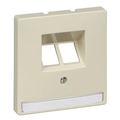 Schneider Electric - MTN292644 - Merten Sys-D 2xRJ45 Insert Plate White - 1