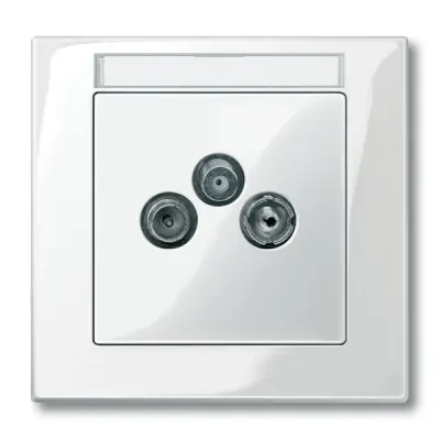 Schneider Electric - MTN296719 - Mrtn SysD Ant. Outlet Plate 2/3 Holes PW - 1