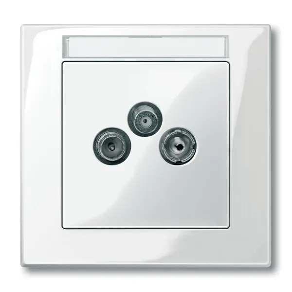 Schneider Electric - MTN296719 - Mrtn SysD Ant. Outlet Plate 2/3 Holes PW - 1