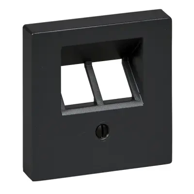Schneider Electric - MTN298014 - Merten Sys-M 2xRJ45 Insert Plate Anth - 1