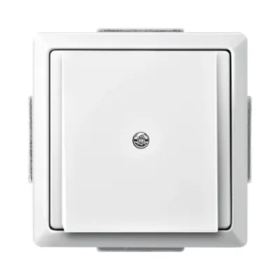 Schneider Electric - MTN299319 - Merten Sys-D Cable Outlet Plate Plr Wht - 1
