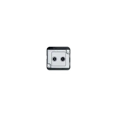 Schneider Electric - MTN299460 - Merten Anti-V. Ant. Outlet 2g Aluminium - 1