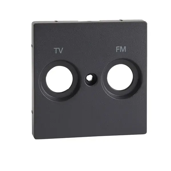 Schneider Electric - MTN299514 - Merten Sys-M TV+FM Outlet Plate Anthraci - 1