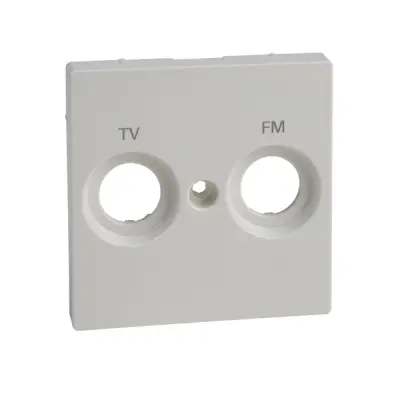 Schneider Electric - MTN299919 - Merten Sys-M TV+FM Outlet Plate Plr Wht - 1