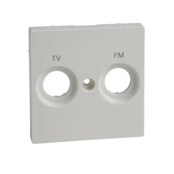Schneider Electric - MTN299919 - Merten Sys-M TV+FM Outlet Plate Plr Wht - 1