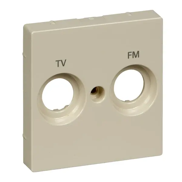 Schneider Electric - MTN299944 - Merten Sys-M TV+FM Outlet Plate White - 1