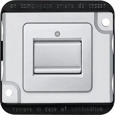 Schneider Electric - MTN3116-7060 - Merten Anti-V. 2-way Rocker Switch Alum - 1
