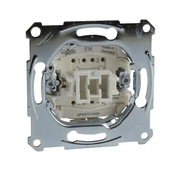 Schneider Electric - MTN3117-0000 - Merten Intermediate Sw. Insert Screwless - 1