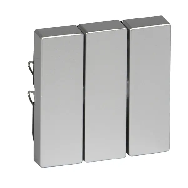 Schneider Electric - MTN311960 - Merten Sys-M Triple Switch Plate Alum - 1