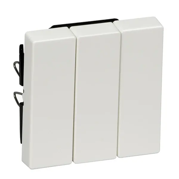 Schneider Electric - MTN312619 - Merten Sys-M Triple Switch Plate Plr Wht - 1