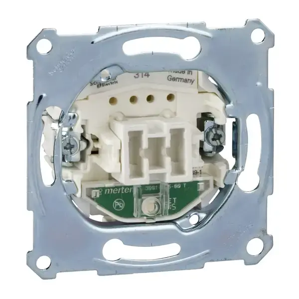 Schneider Electric - MTN3131-0000 - Merten 1-way Sw. Insert w/Light Scrwless - 1