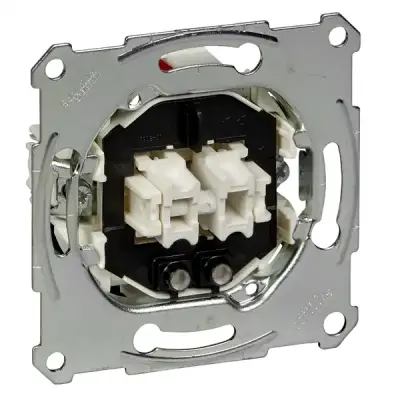 Schneider Electric - MTN3135-0000 - Merten 2-cir. Sw. Insert w/Light Scrwlss - 1