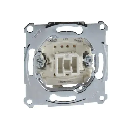 Schneider Electric - MTN3150-0000 - Merten Push-btn Insert Srewless - 1