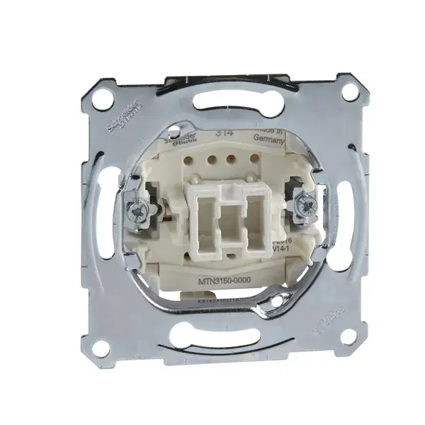 Schneider Electric - MTN3150-0000 - Merten Push-btn Insert Srewless - 1
