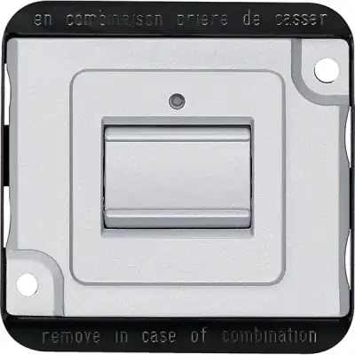 Schneider Electric - MTN3156-7060 - Merten Anti-V. 2-way Rocker Switch Alu - 1
