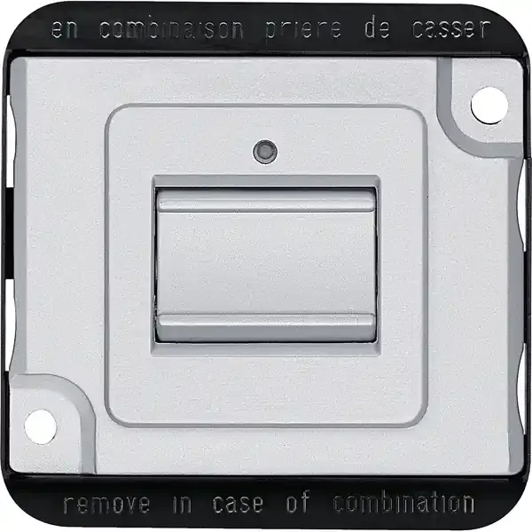 Schneider Electric - MTN3156-7060 - Merten Anti-V. 2-way Rocker Switch Alu - 1