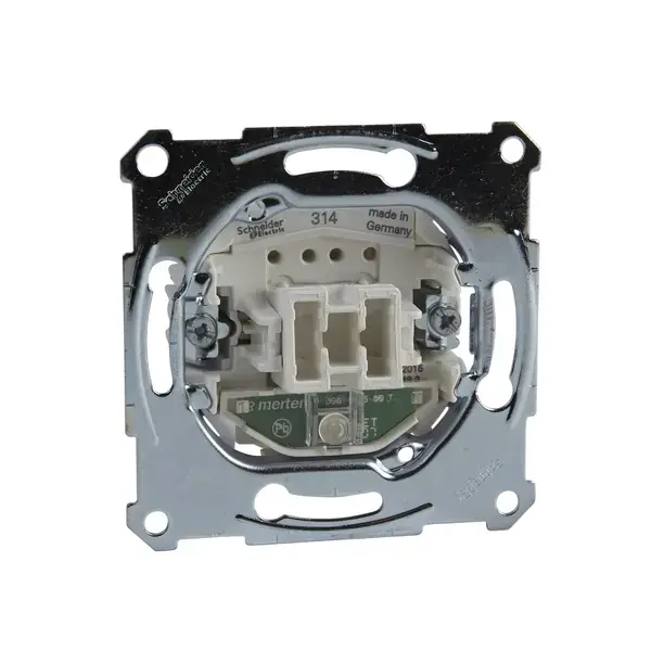 Schneider Electric - MTN3160-0000 - Merten Push-btn Insert w/Light Screwless - 1
