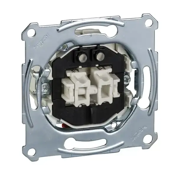 Schneider Electric - MTN3165-0000 - Merten Double P-btn Insrt w/Lght Scrwlss - 1
