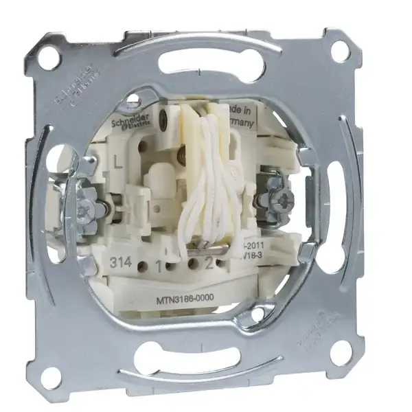 Schneider Electric - MTN3186-0000 - Merten Cord 2-way Sw. Insert Screwless - 1