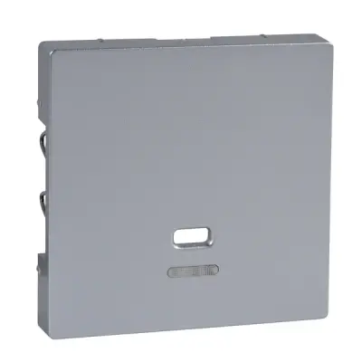 Schneider Electric - MTN3380-0460 - Merten Sys-M Cord Switch Plate Aluminium - 1