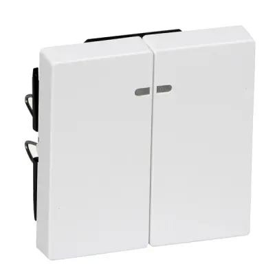 Schneider Electric - MTN3420-0325 - Merten SysM 2g Rocker w/Indctr Plate A.W - 1