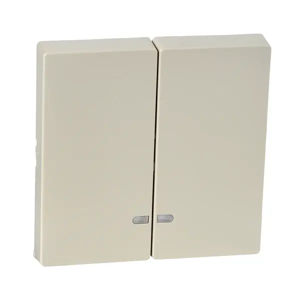 Schneider Electric - MTN3420-0344 - Merten SysM 2g Rocker w/Indctr Plate Wht - 1