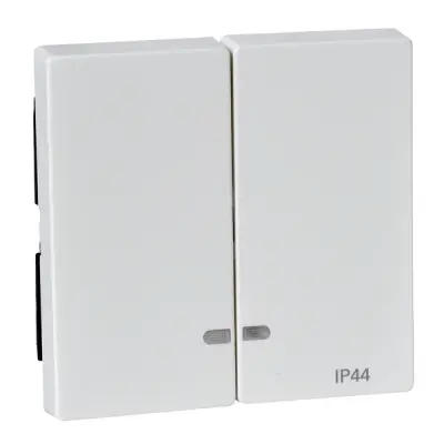 Schneider Electric - MTN3424-0319 - Dou.rocker w. cont.win. IP44 TPb pw SysM - 1
