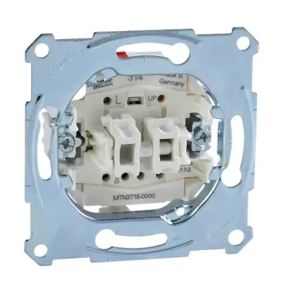 Schneider Electric - MTN3715-0000 - Merten Roller Shutter Sw. Insert Scrwlss - 1
