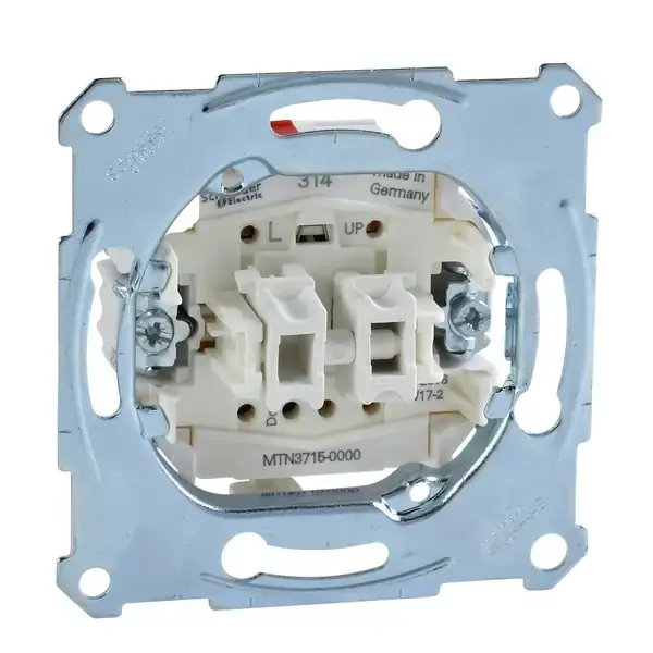 Schneider Electric - MTN3715-0000 - Merten Roller Shutter Sw. Insert Scrwlss - 1