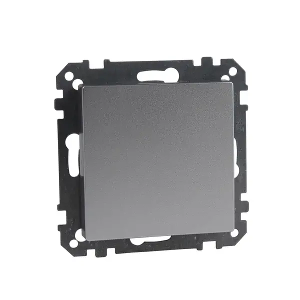 Schneider Electric - MTN391860 - Merten Sys-M Blank Cover Plate Aluminium - 1