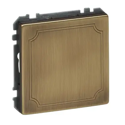 Schneider Electric - MTN391943 - Merten Sys-D Blank Cover Plate Antq Brss - 1