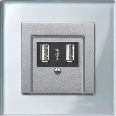 Schneider Electric - MTN4010-3260 - Merten M-Elegance Glss 1g Frm Diamnd Slv - 1