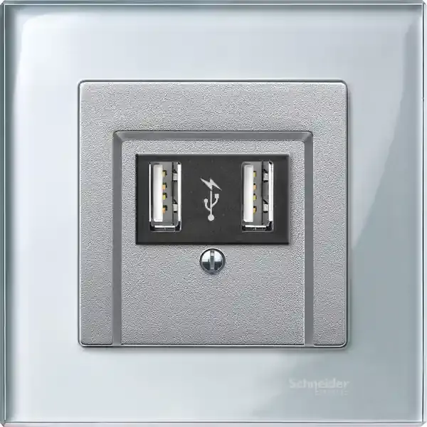 Schneider Electric - MTN4010-3260 - Merten M-Elegance Glss 1g Frm Diamnd Slv - 1