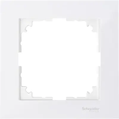 Schneider Electric - MTN4010-3619 - Merten M-Pure 1g Frame Polar White - 1