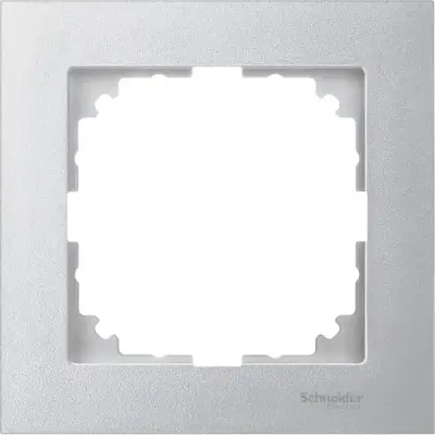 Schneider Electric - MTN4010-3660 - Merten M-Pure 1g Frame Aluminium - 1