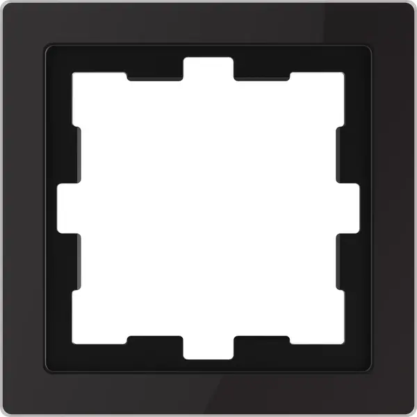Schneider Electric - MTN4010-6503 - Merten D-Life Glass 1g Frame Onyx Black - 1