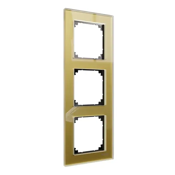 Schneider Electric - MTN4030-3241 - Real glass frame 3g gold M-Ele - 1