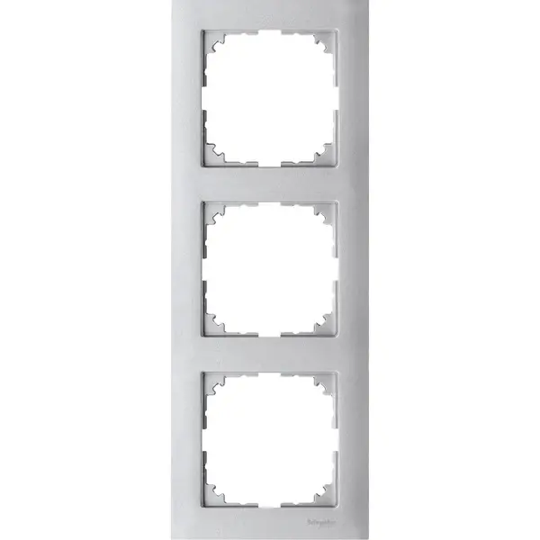 Schneider Electric - MTN4030-3660 - Merten M-Pure 3g Frame Aluminium - 1