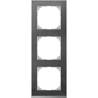 Schneider Electric - MTN4030-3669 - Merten M-Pure Decor 3g Frame Slate - 1