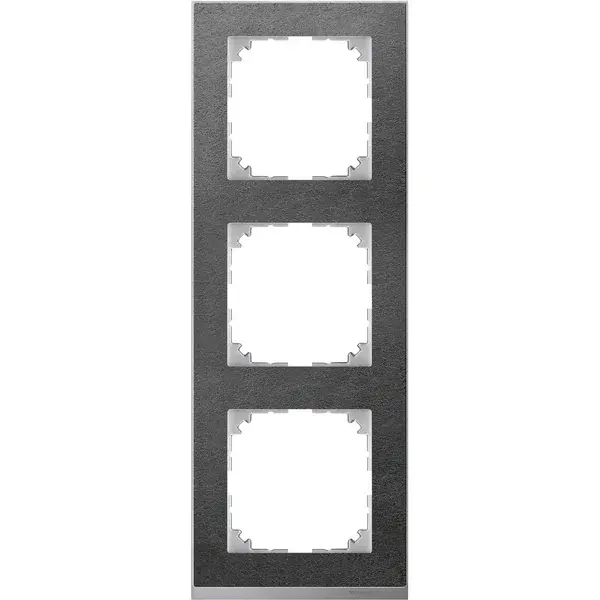 Schneider Electric - MTN4030-3669 - Merten M-Pure Decor 3g Frame Slate - 1