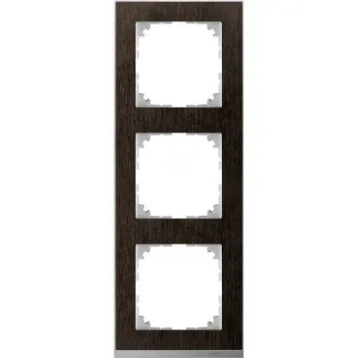 Schneider Electric - MTN4030-3671 - Merten M-Pure Decor 3g Frame Wengue - 1