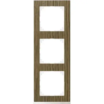 Schneider Electric - MTN4030-3674 - Merten M-Pure Decor 3g Frame Oak - 1