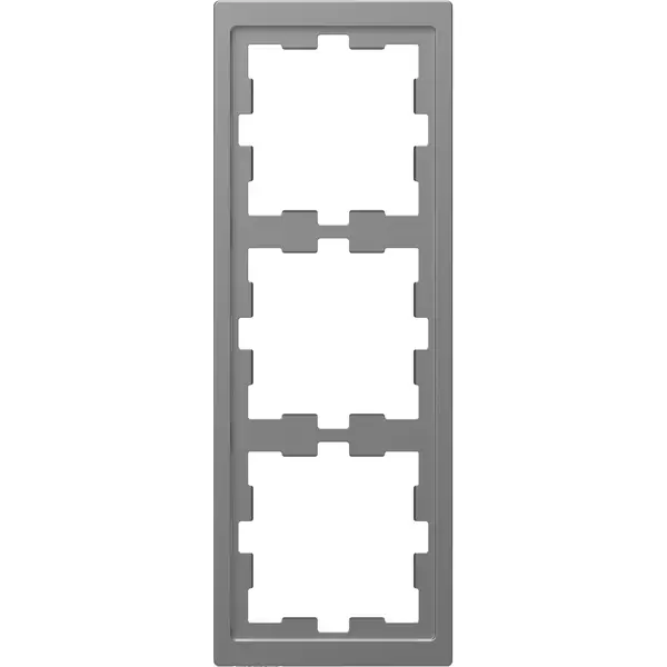 Schneider Electric - MTN4030-6536 - Merten D-Life 3g Frame Stainless Steel - 1