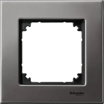 Schneider Electric - MTN403114 - Merten M-Eleg. Mtl 1g Frame Rhodium Grey - 1