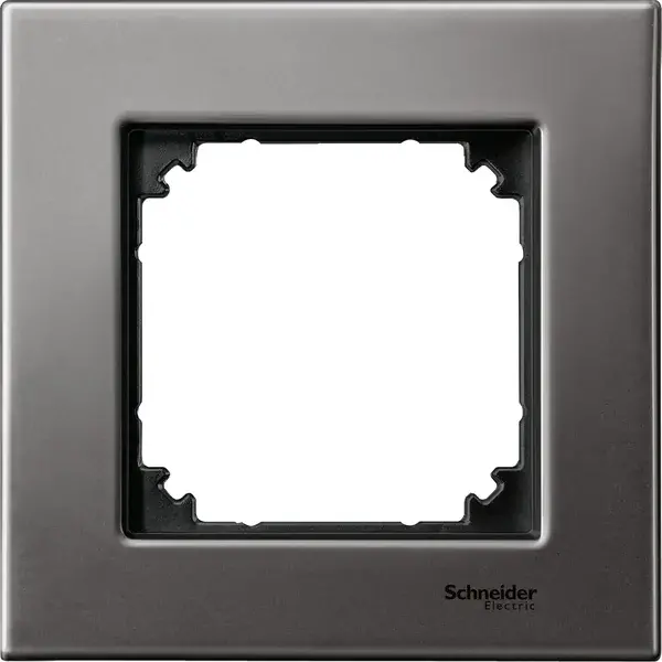 Schneider Electric - MTN403114 - Merten M-Eleg. Mtl 1g Frame Rhodium Grey - 1