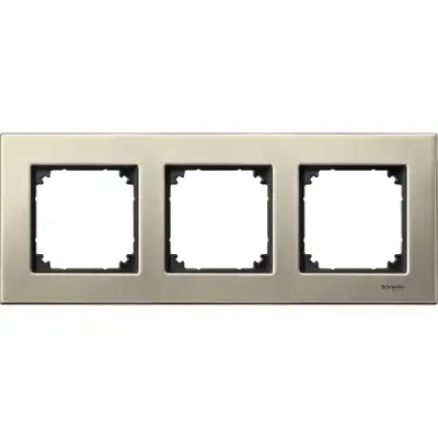 Schneider Electric - MTN403305 - Merten M-Eleg. Mtl 3g Frame Titanium - 1