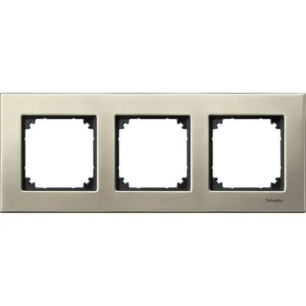 Schneider Electric - MTN403305 - Merten M-Eleg. Mtl 3g Frame Titanium - 1